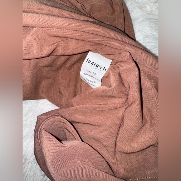 NWOT House of CB Valentina Mocha Cutout One Shoulder Midi Dress sz S plus cup - Picture 8 of 10